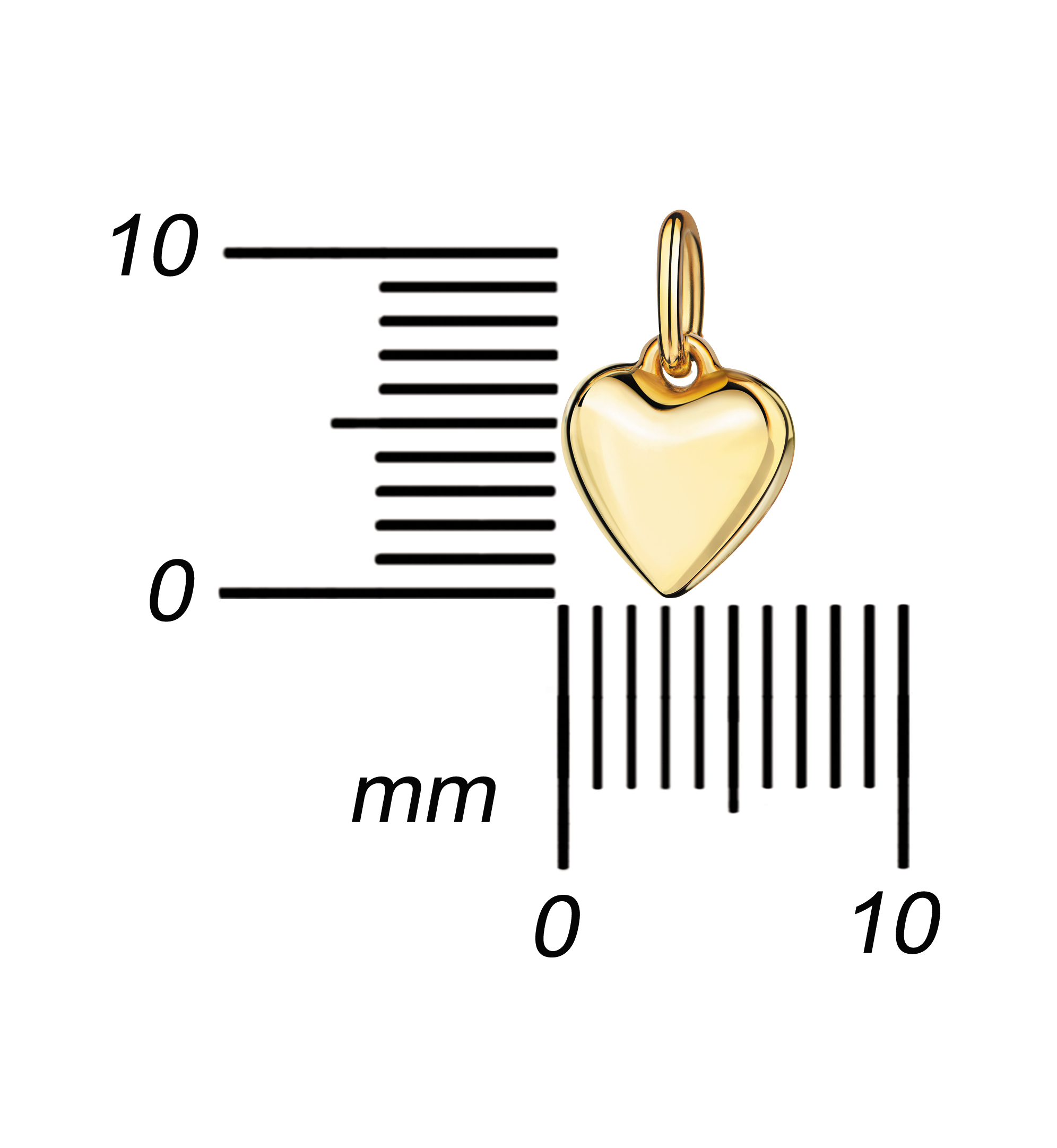 Herz-Anhänger Goldherz 585 Kettenanhänger mit Kette oder ohne Kette wählbar